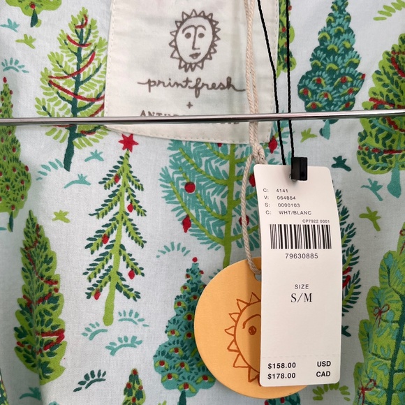 Anthropologie Cotton Robe - Picture 2 of 3